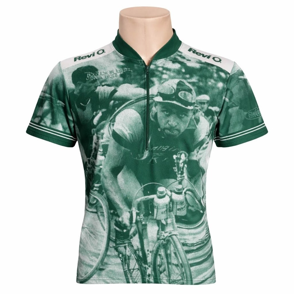 Revi Cycling Jersey Medium Tour De Suisse Circa 1935 Images Green White